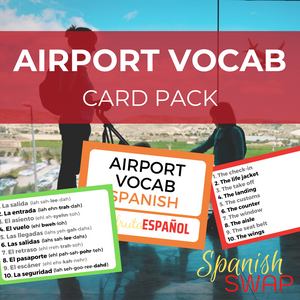 Spanish Swap Airport Vocab Card Pack