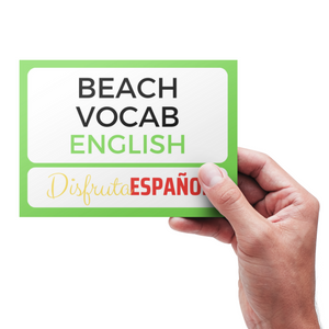 Spanish Swap Beach Vocab Card Pack